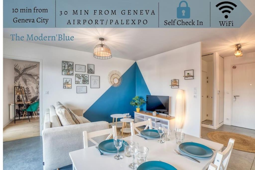 Modern'Blue - Gare Annemasse A 3Min-Geneve Acces Direct Διαμέρισμα Εξωτερικό φωτογραφία